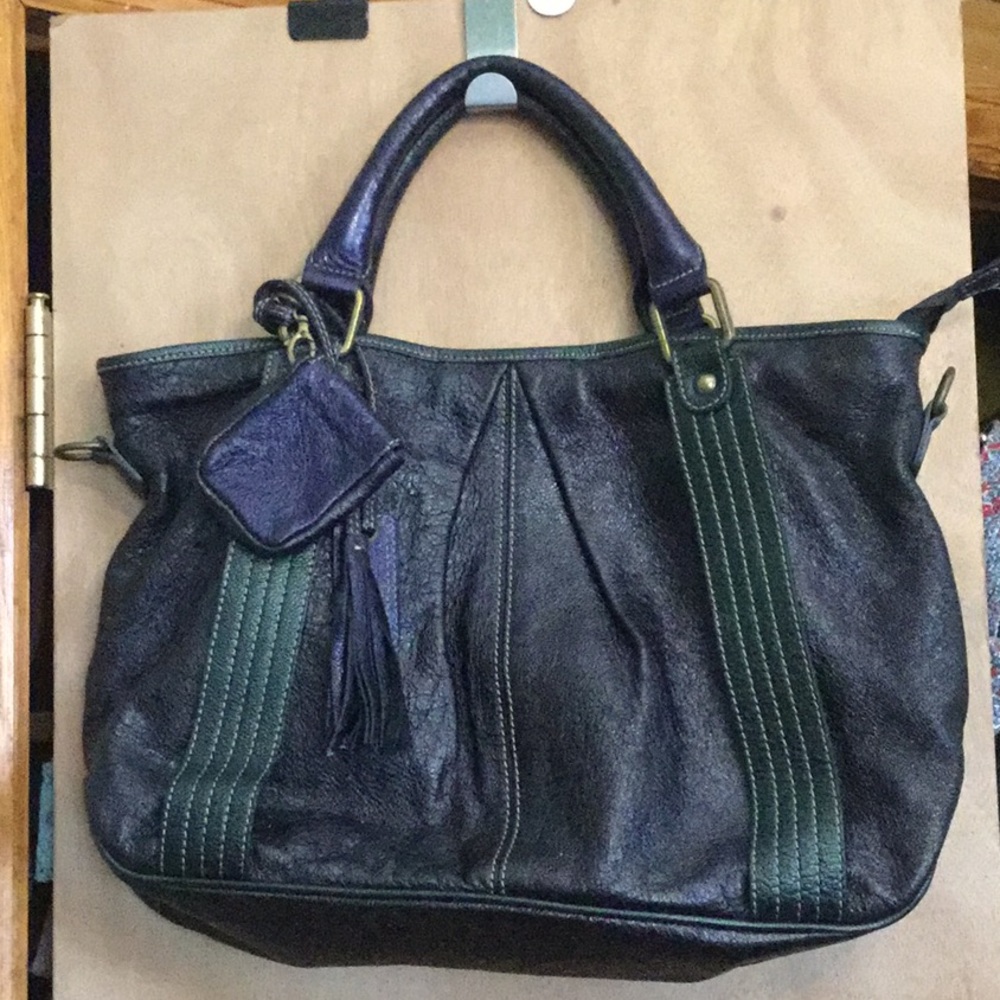 NWOT VTG L’Incontro Italian Leather Hobo /Convertible Crossbody